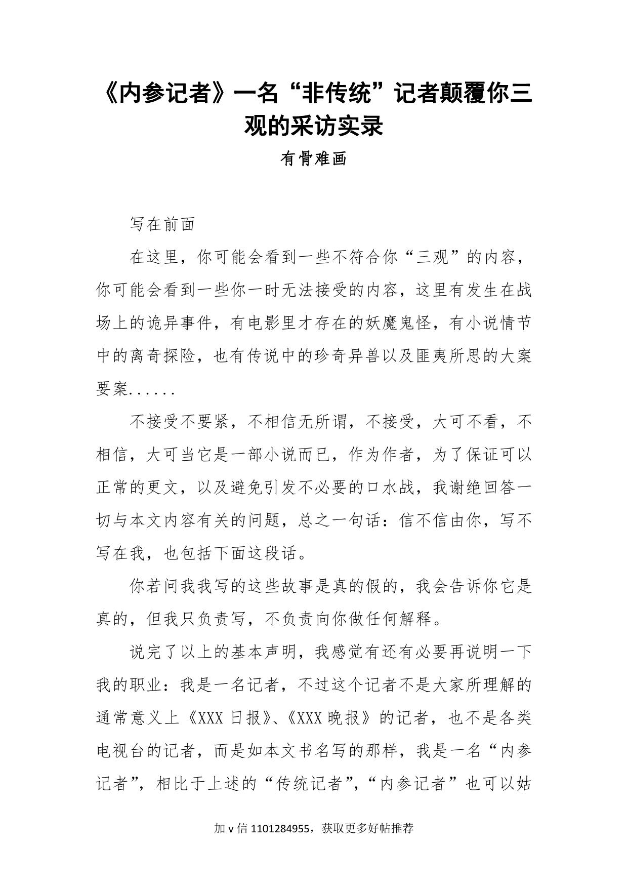 81-《内参记者》一名“非传统”记者颠覆你三观的采访实录-有骨难画