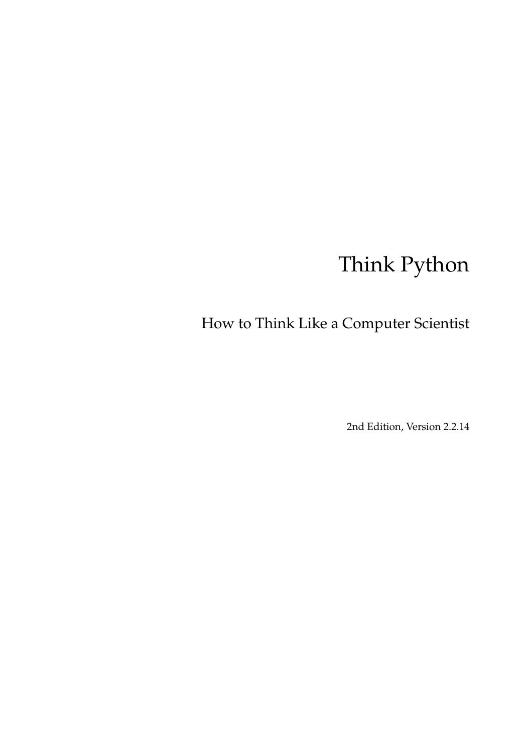 像计算机科学家一样思考Python+(第2版)(1)