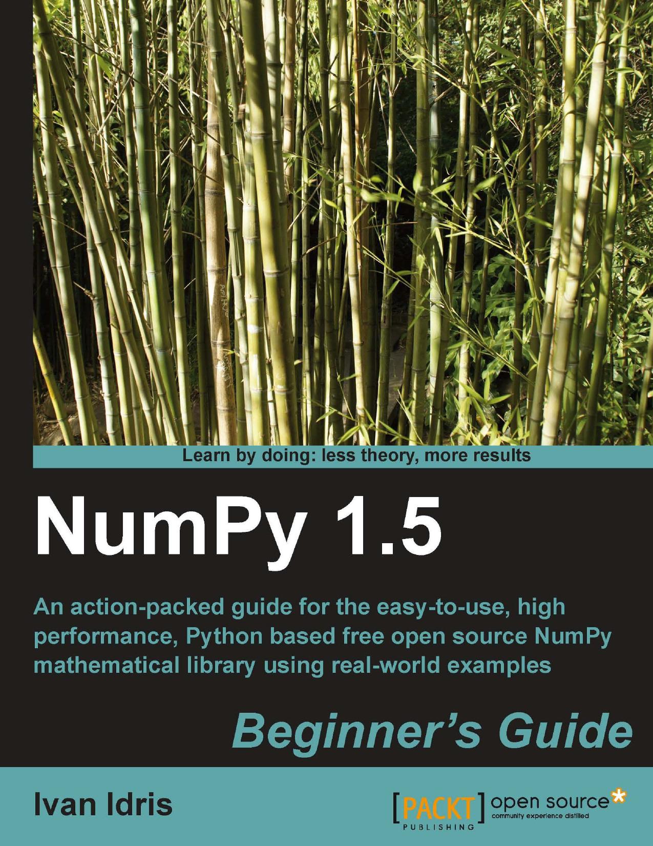 NumPy 1 5 Beginner 039 s Guide