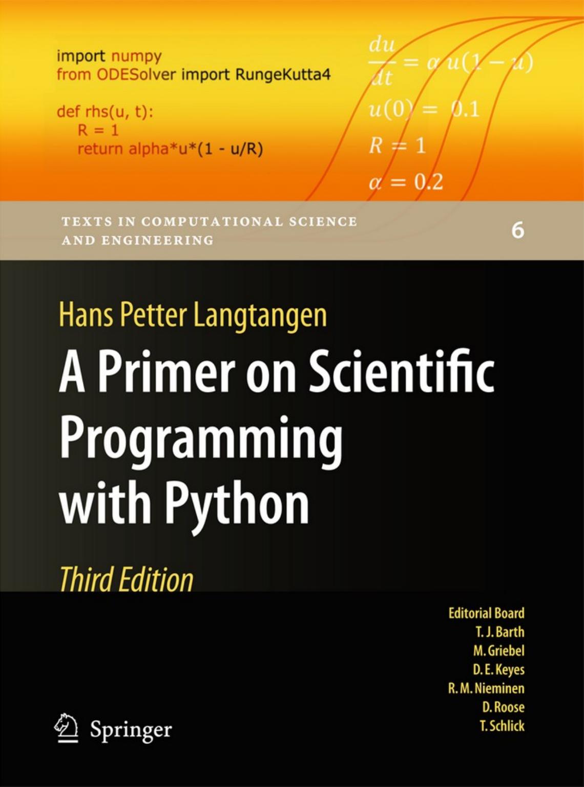 A Primer on Scientfic Programming with Python, Third Edition