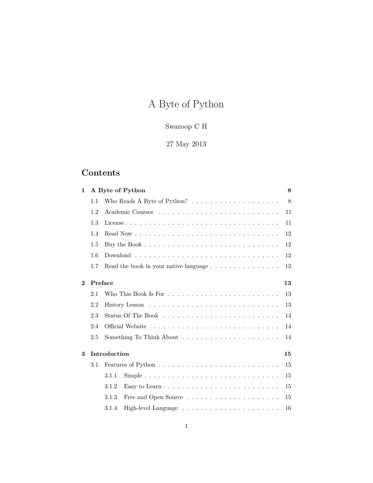 A Byte of Python