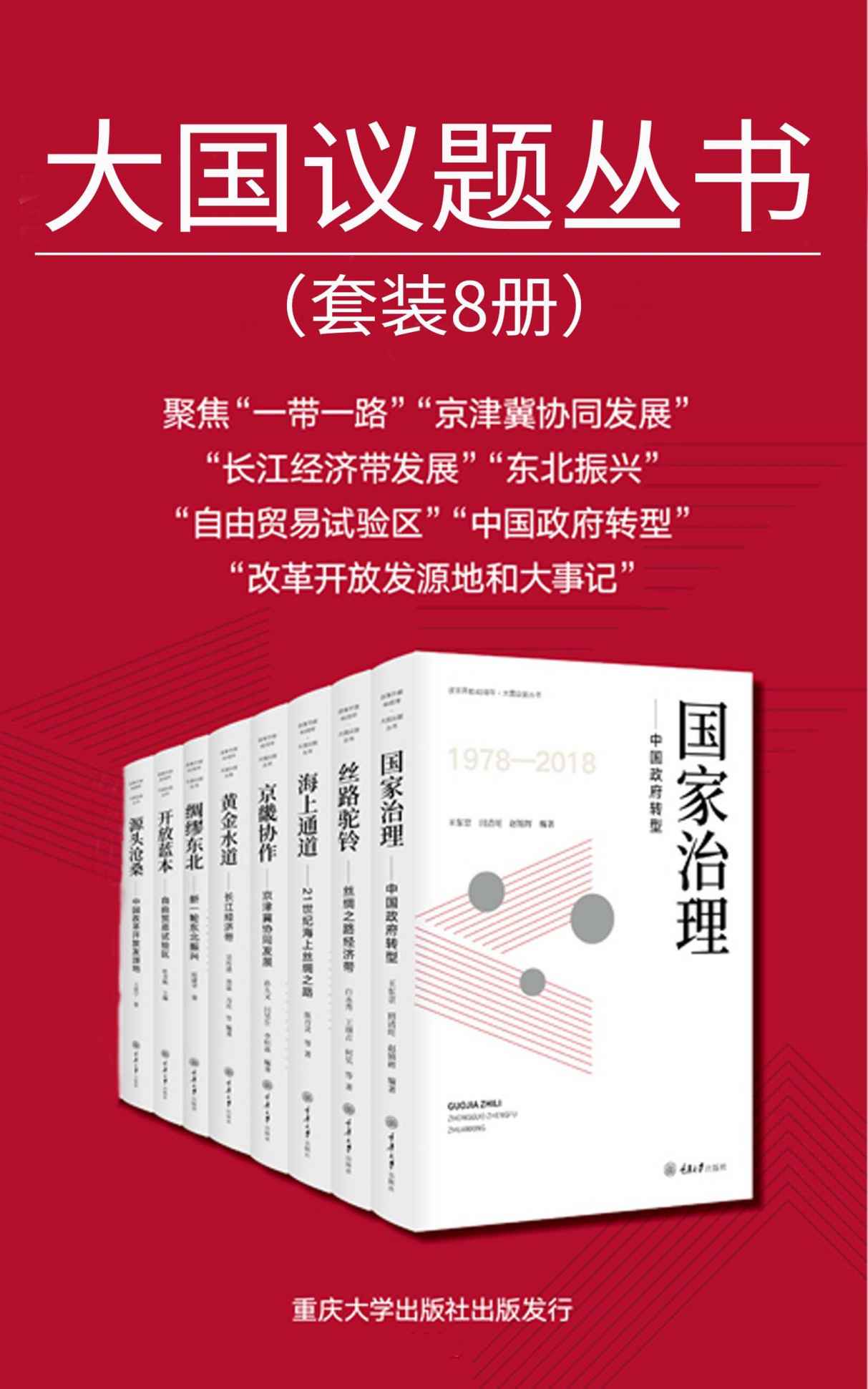 大国议题丛书（套装8册）：国家治理+丝路驼铃+海上通道+京畿协作+黄金水道+绸缪东北+开放蓝本+源头沧桑 (改革开放40周年· 大国议题丛书)