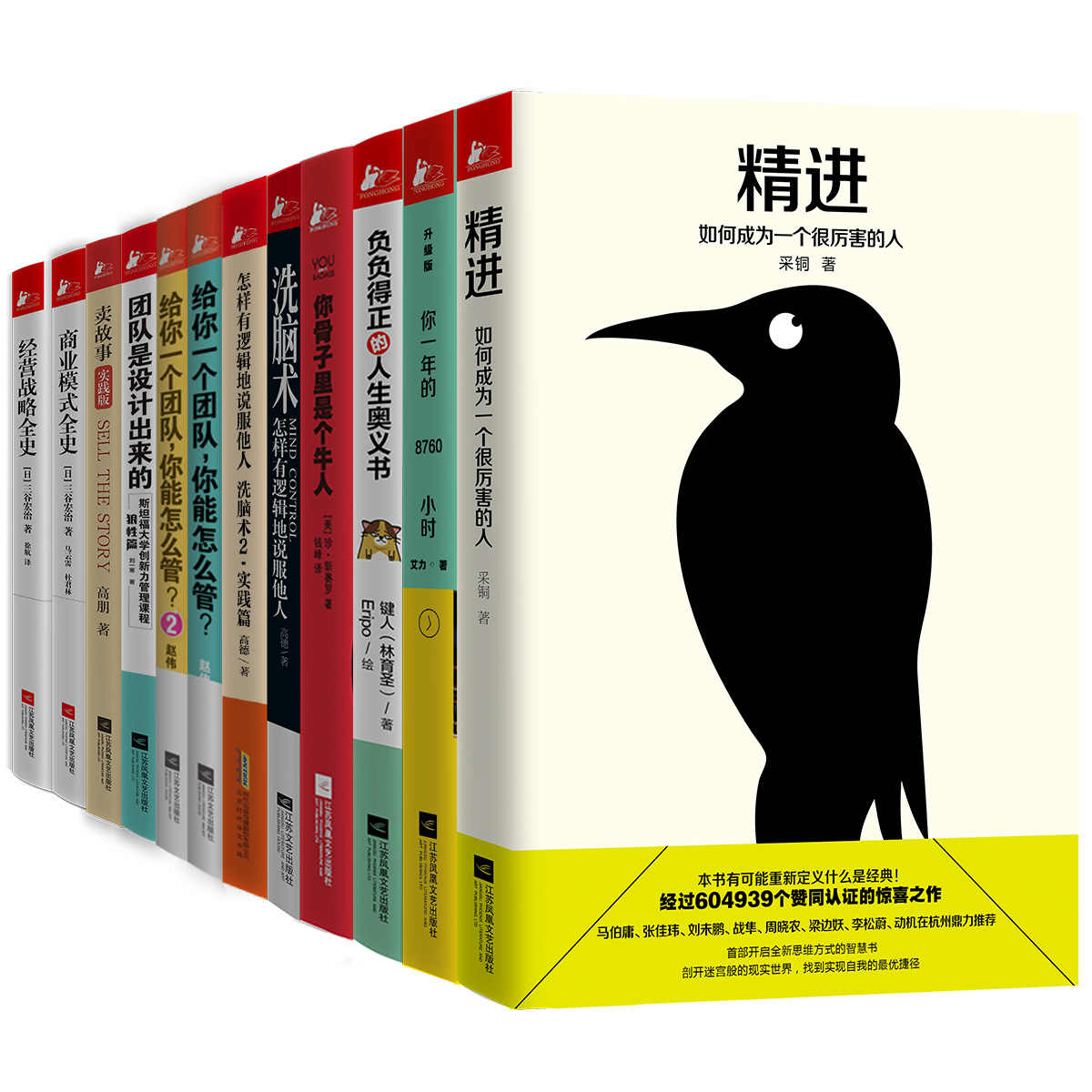 职场精进：如何成为一个很厉害的管理者精选合辑12册（知乎大神采铜，新东方讲师&奇葩说辩手艾力等等，让你学会如何提升自己，如何做好团队管理者！包括（《精进》《你一年的8760小时》《洗脑术》等