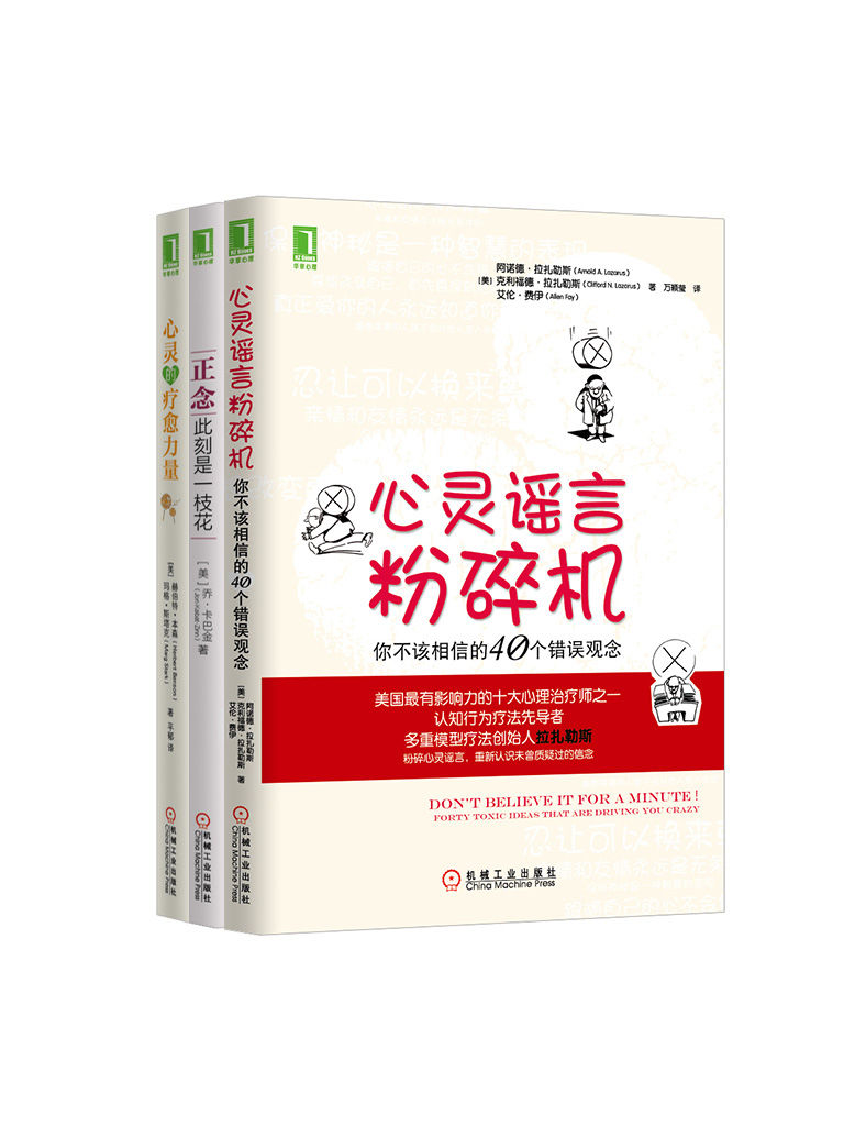 美丽的心灵系列共3册（《心灵的疗愈力量》、《心灵谣言粉碎机》、《正念：此刻是一枝花》）