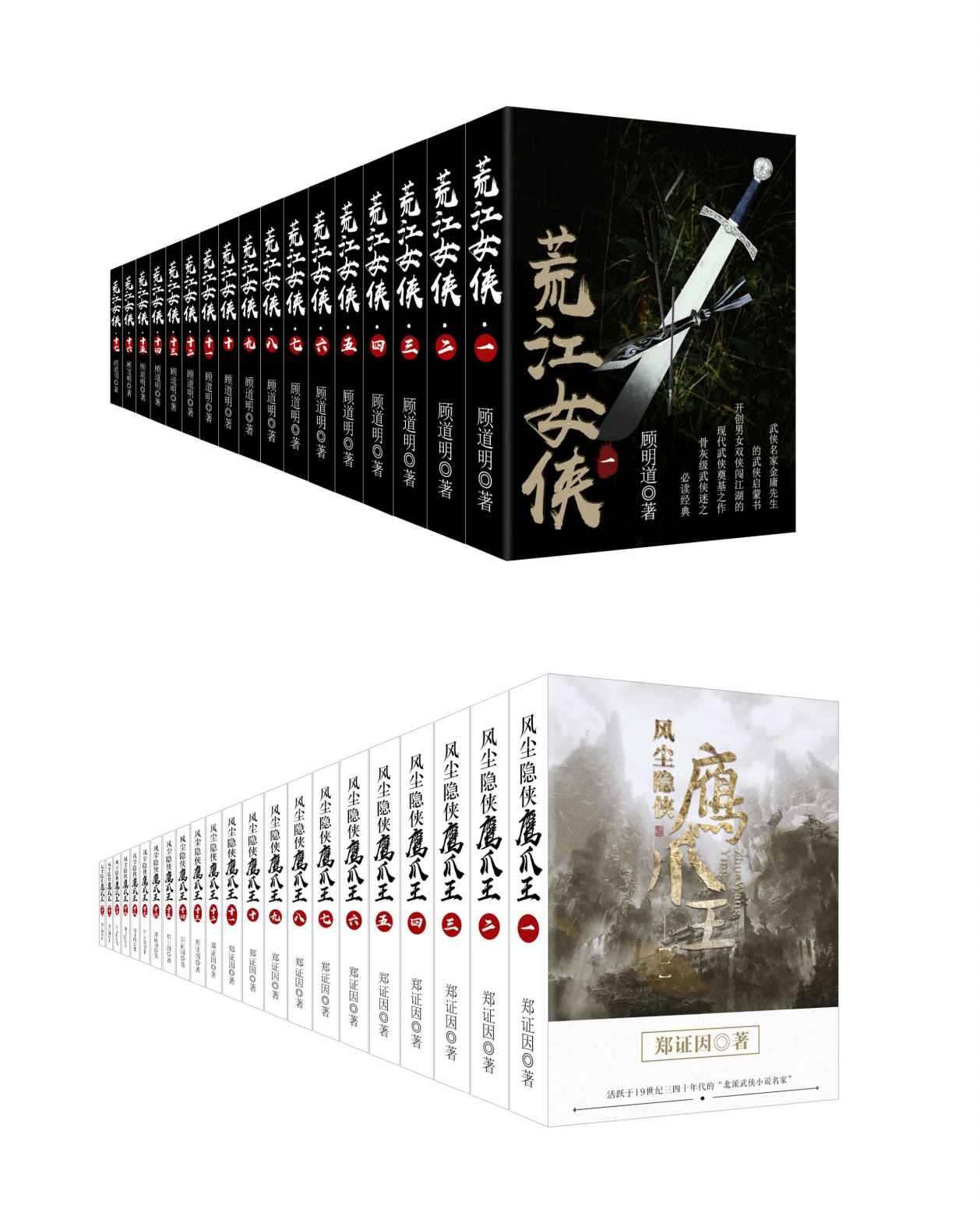 古典武侠经典合集：荒江女侠+风尘隐侠鹰爪王（套装共39册）