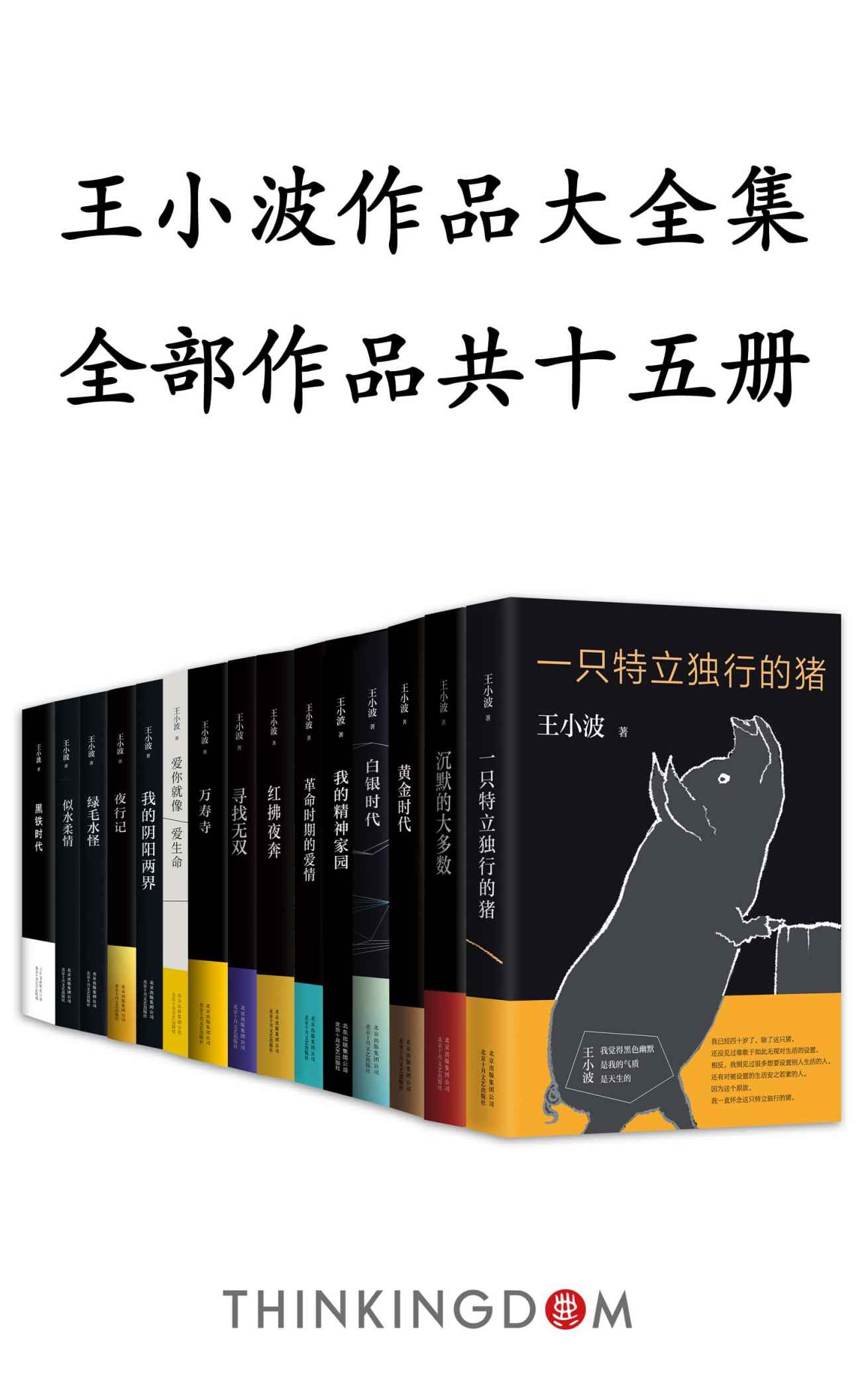 王小波作品大全集（15册）（李银河老师亲自校勘全稿，影响几代年轻人的文学经典，无与伦比的文学！）